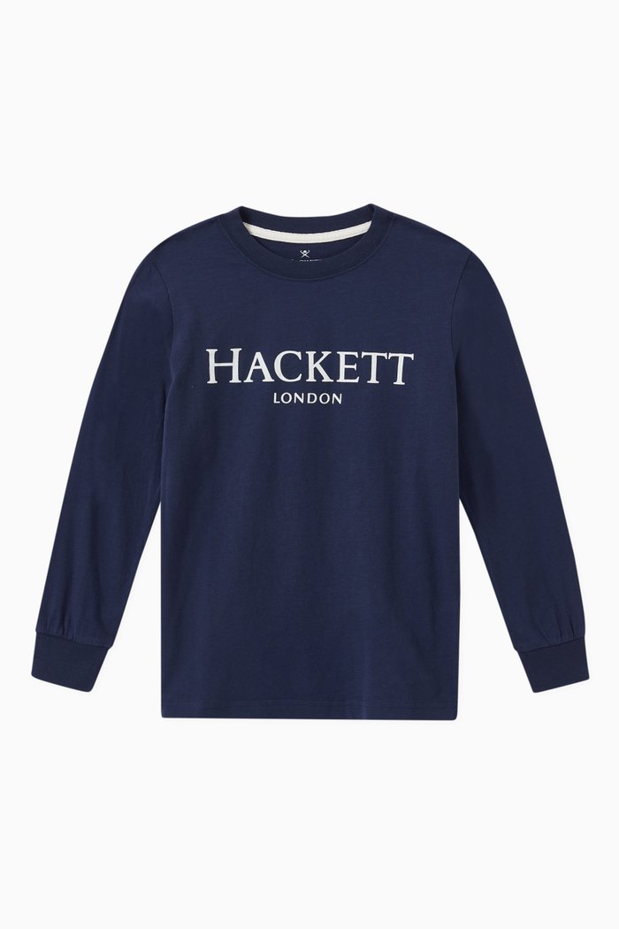 

Logo T-shirt in Jersey, Blue