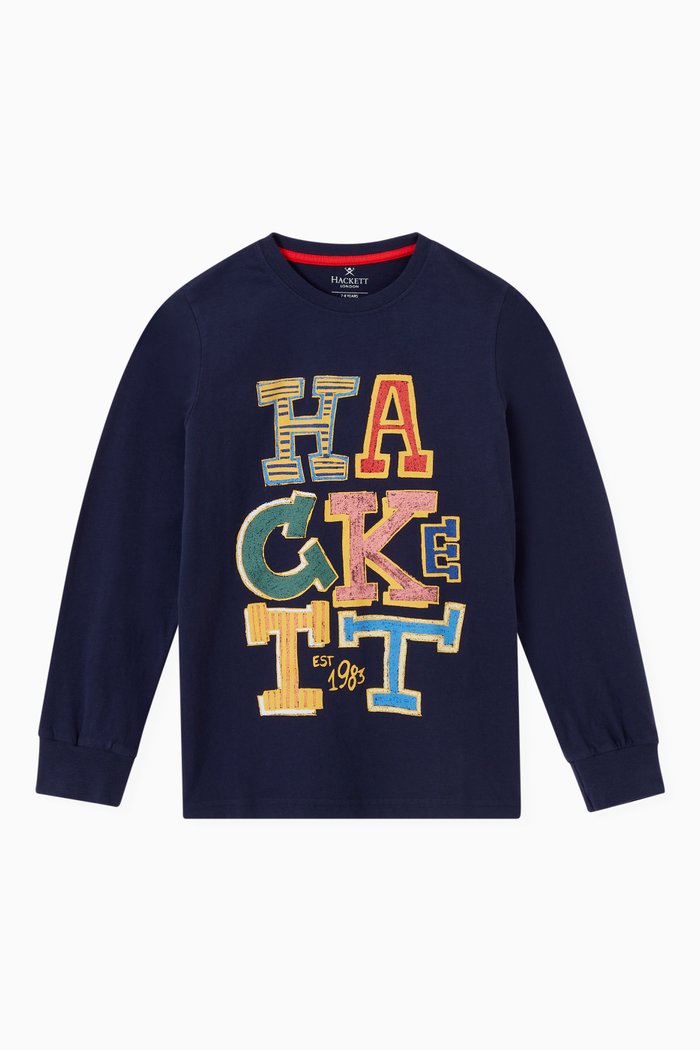 

Letters T-shirt in Jersey, Blue