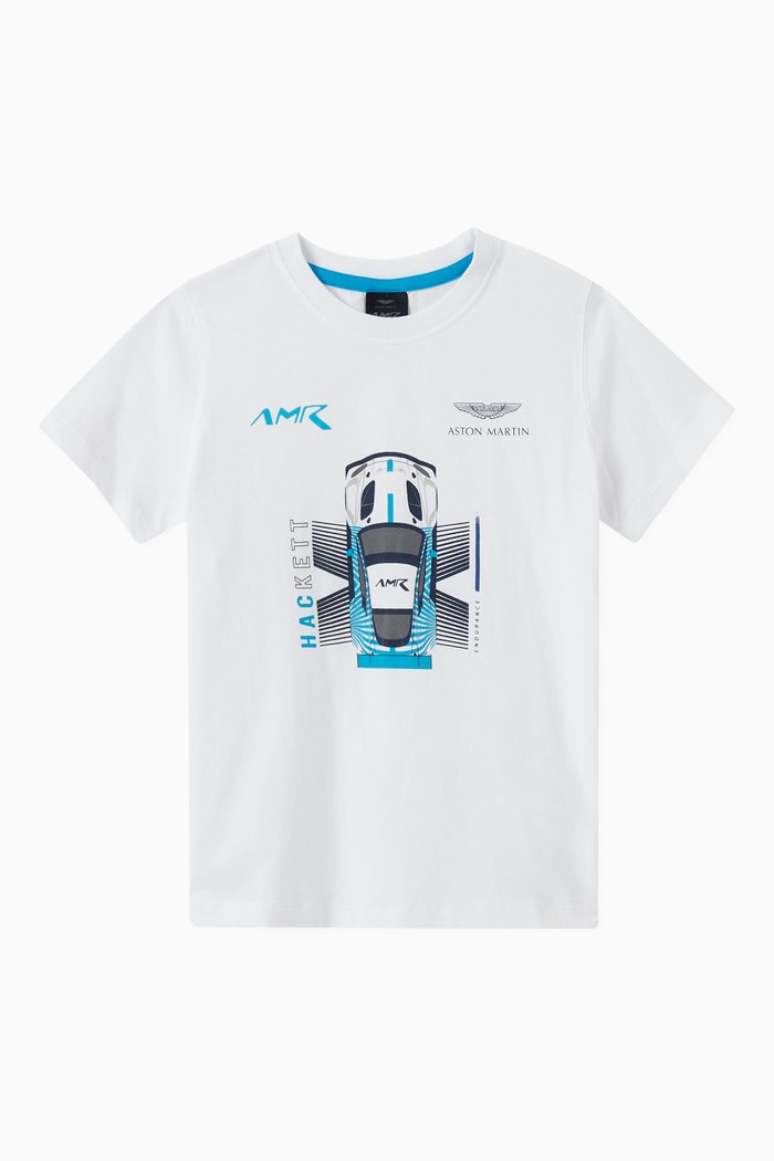

Aston Martin Racing Car T-shirt in Jersey, White