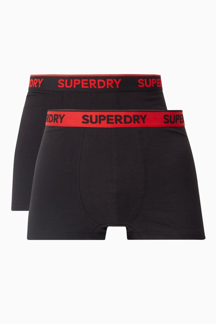 

Classic Trunks in Stretch Organic Cotton, Set of 2, Black