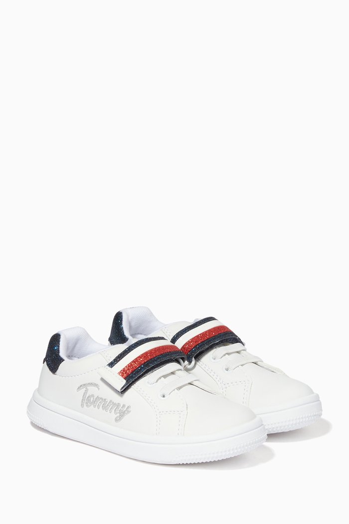 

Star Sneakers in Faux Leather, White