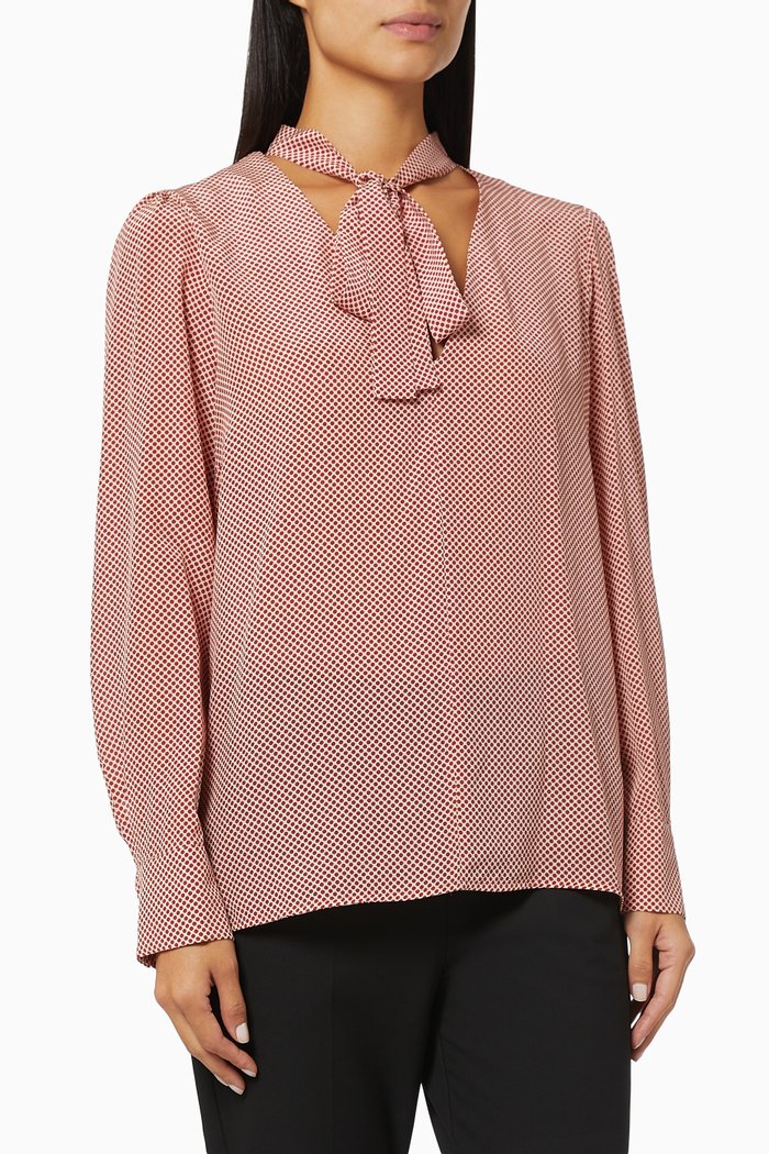 

Clavier Blouse in Silk Crepe de Chine, Neutral