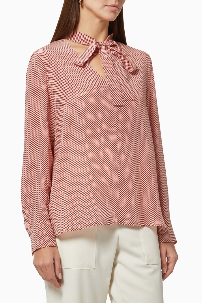 

Clavier Blouse in Silk Crepe de Chine, Neutral