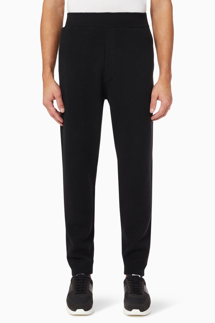 

Alcos Pants in Wool Cashmere Knit, Black