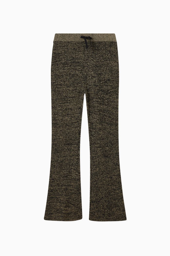 

Wide Leg Pants in Shiny Knit Fabric, Multicolour