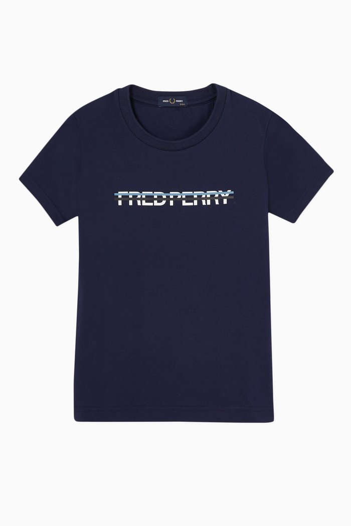 

Twin Tipped Graphic T-shirt in Cotton Jersey, Blue