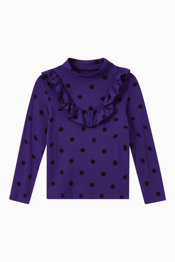 

Ally Dot T-shirt in Jersey, Purple