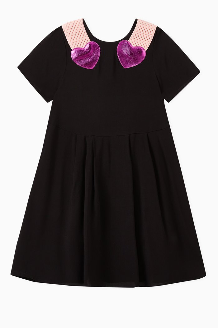

Double Heart Dress, Black