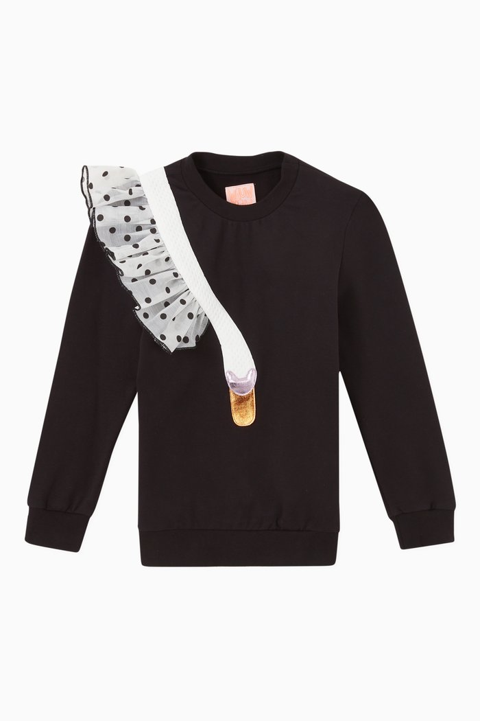 

Dreamy Sweatshirt in Knit, Black