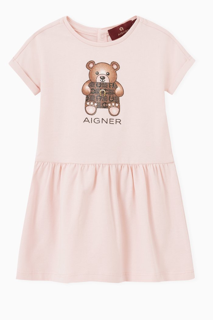 

Bear Dress in Jersey, Pink