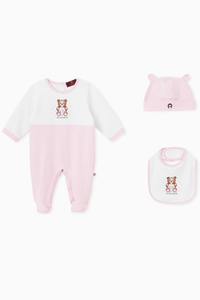

Bear Pajamas in Cotton, Pink