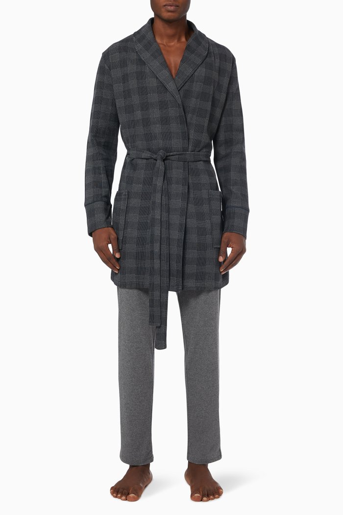 

Rickon Pyjama Set in Cotton Blend, Grey