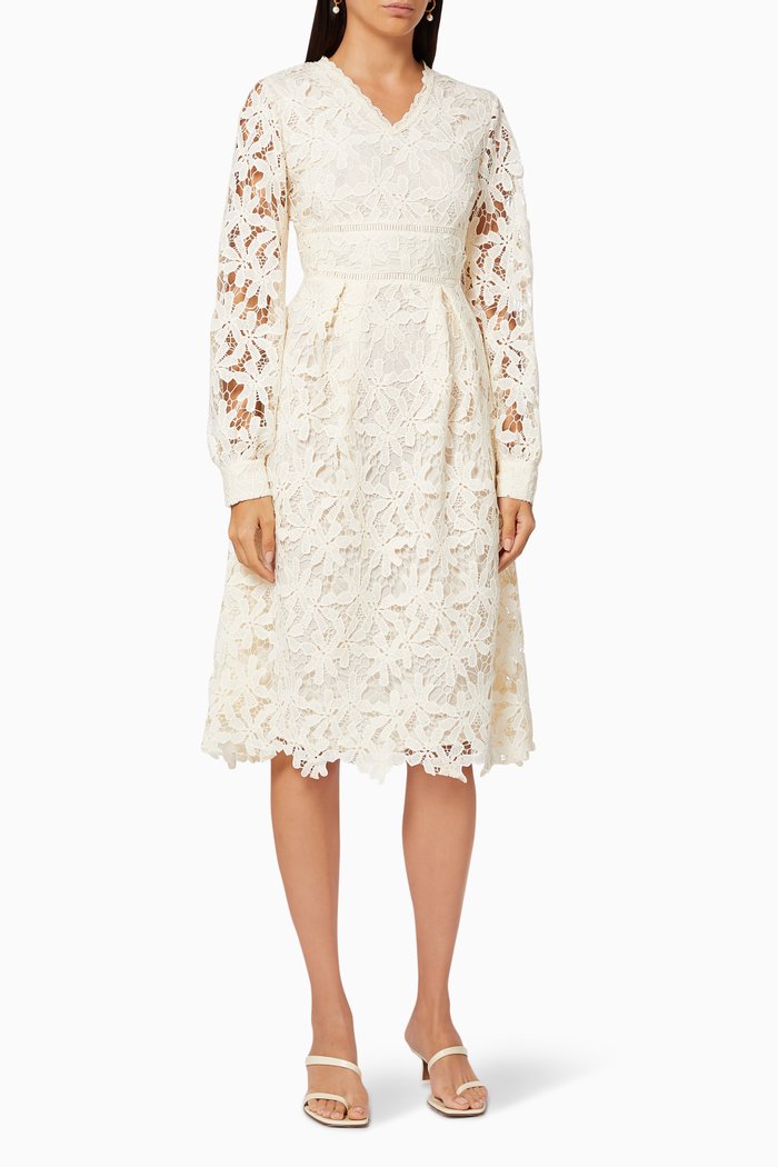 

Sofie Dress in Lace, Neutral