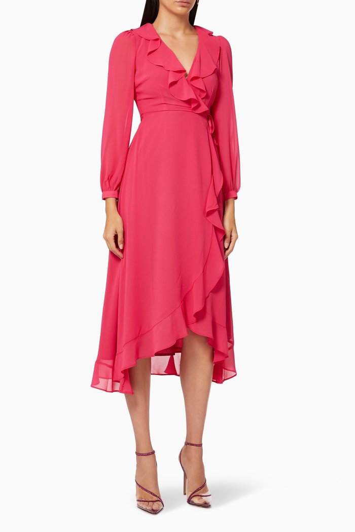 Dreamy Dress in Lace, Pink