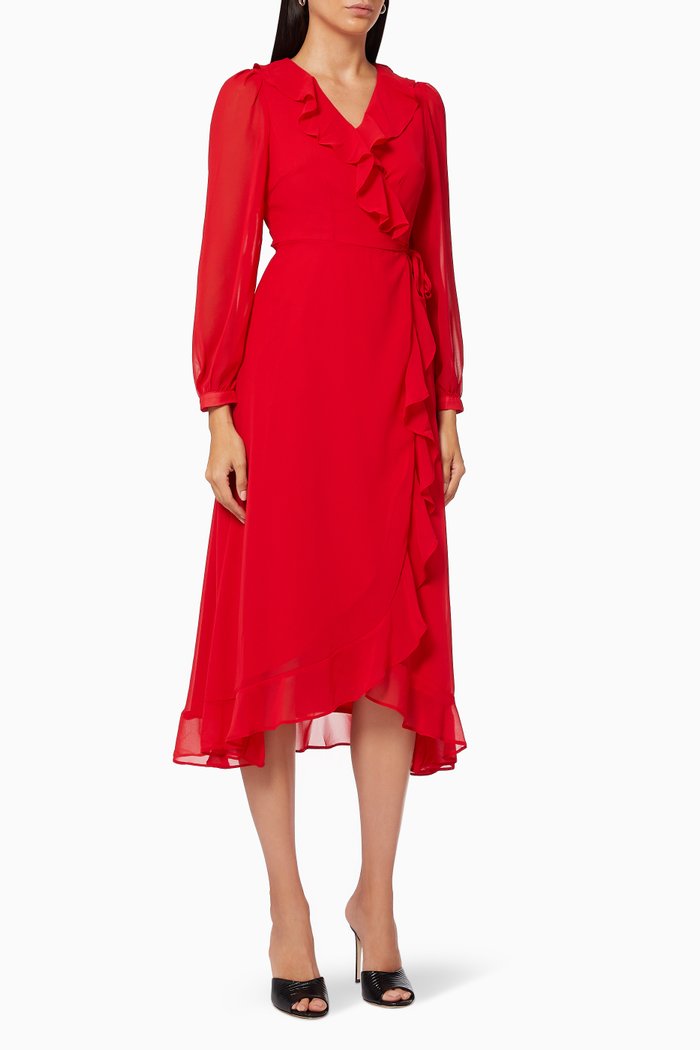 

Dreamy Dress in Crepe, Red
