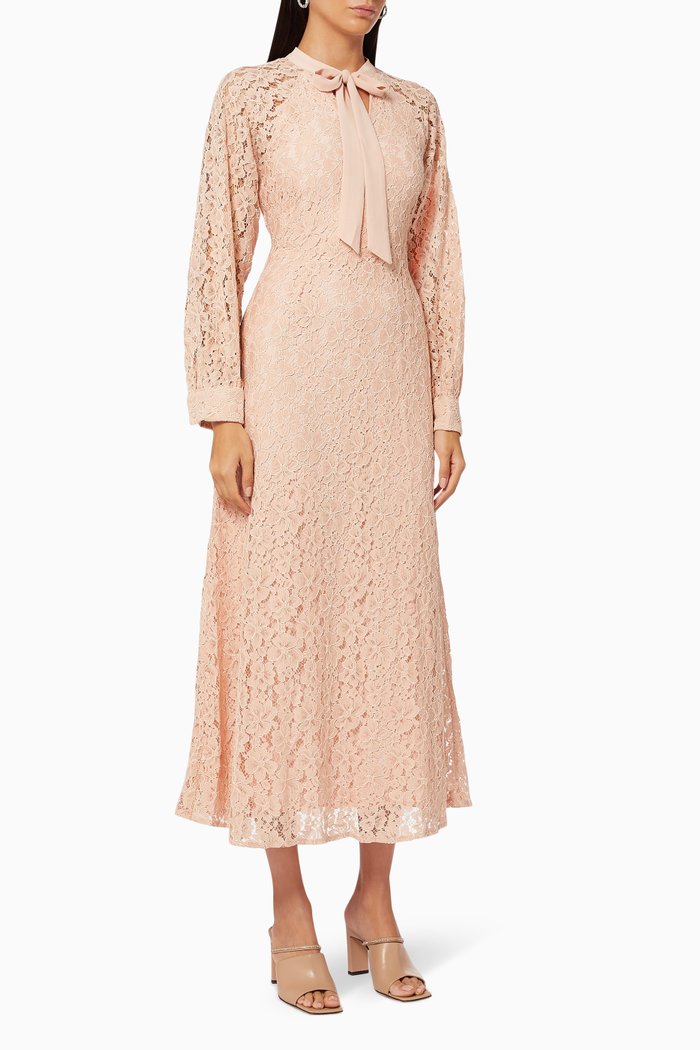 

Aylin Dress in Lace, Pink