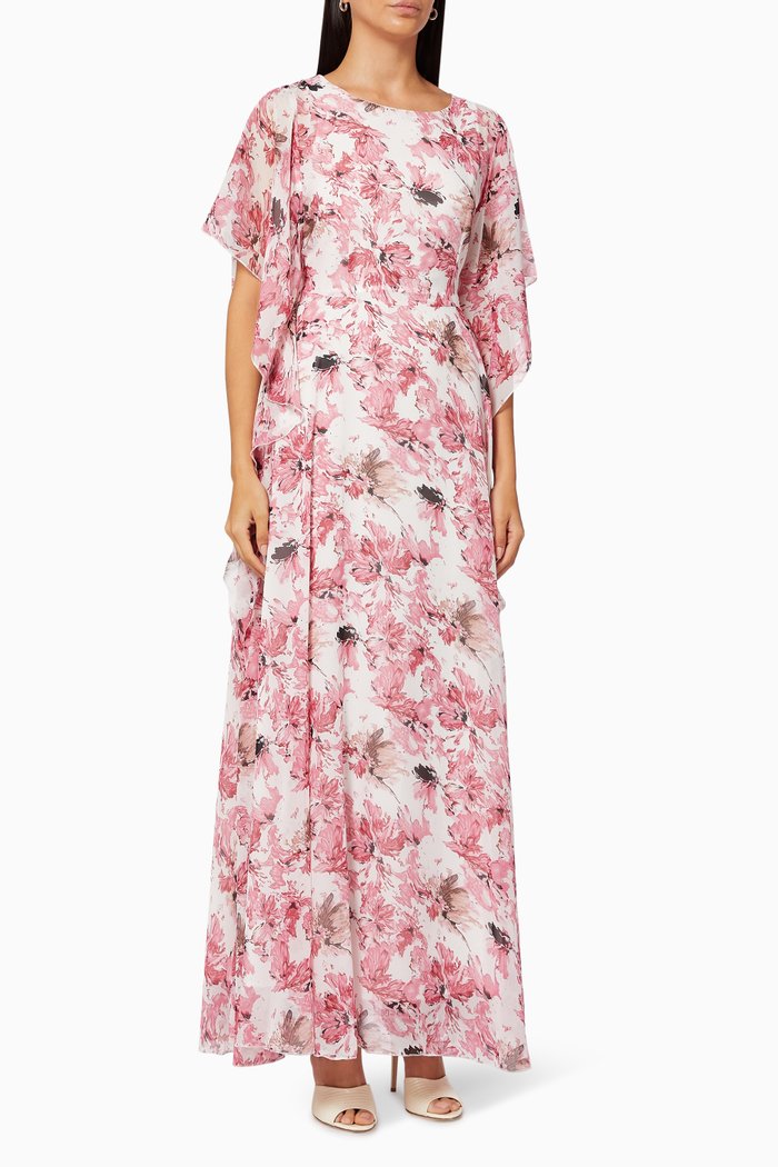 

Flora Dress in Crepe, Pink