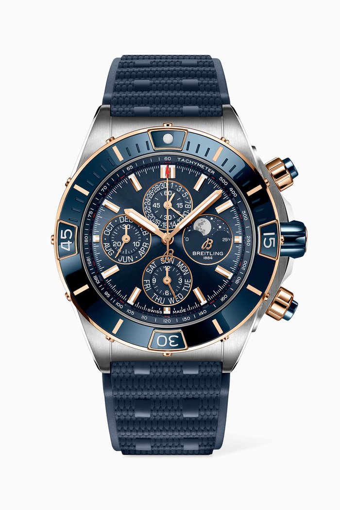 

Super Chronomat 44 Four-year Calendar with 18kt Red Gold, Blue