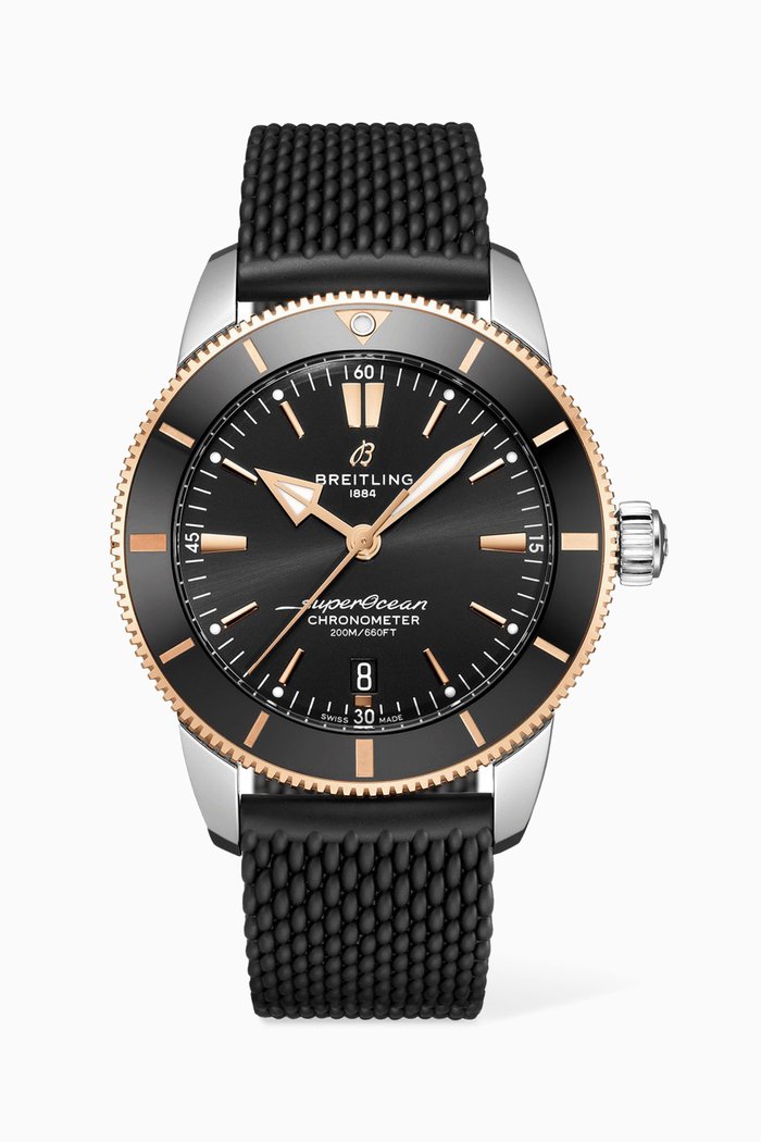 

Superocean Heritage B20 Automatic 44 wth 18kt Red Gold, Black