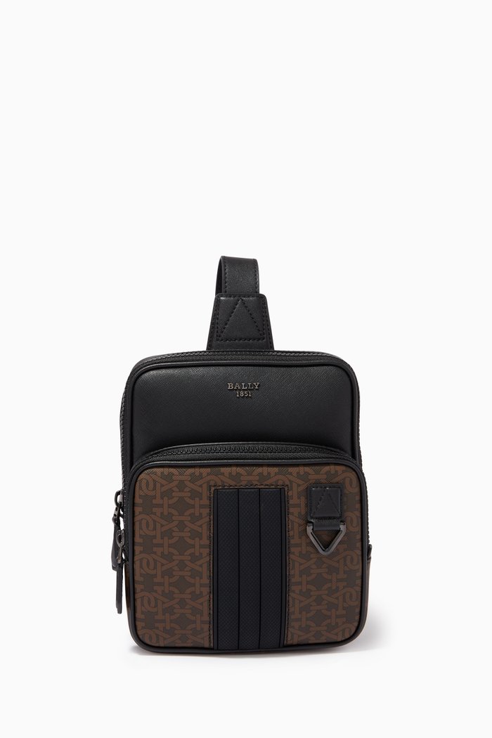 

Molko Sling Bag with Monogram, Brown