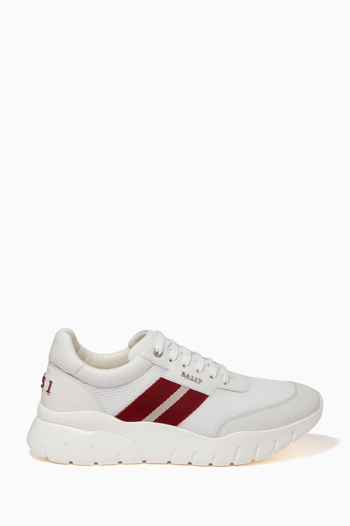 

Blerry Sneakers in Calf Leather & Mesh, White