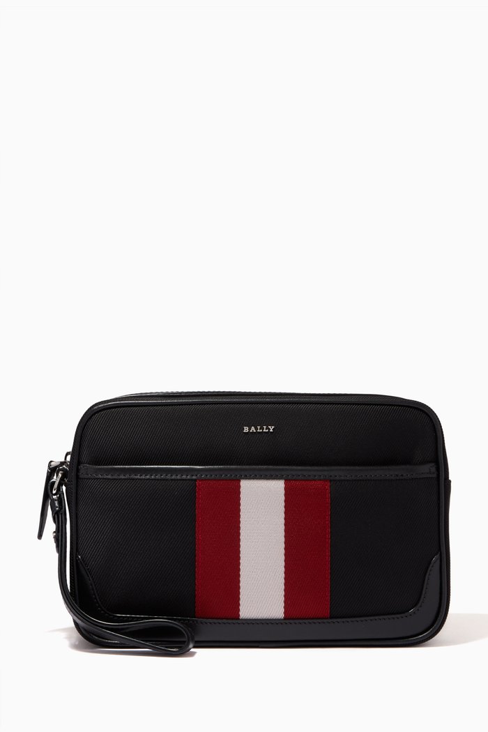 

Caliros Clutch Bag in Techno Nylon, Black