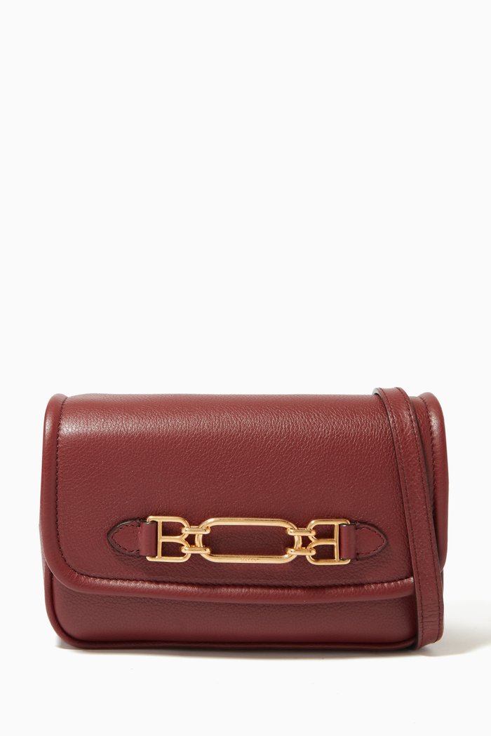 

XS Viva Minibag in Grained Leather, Burgundy