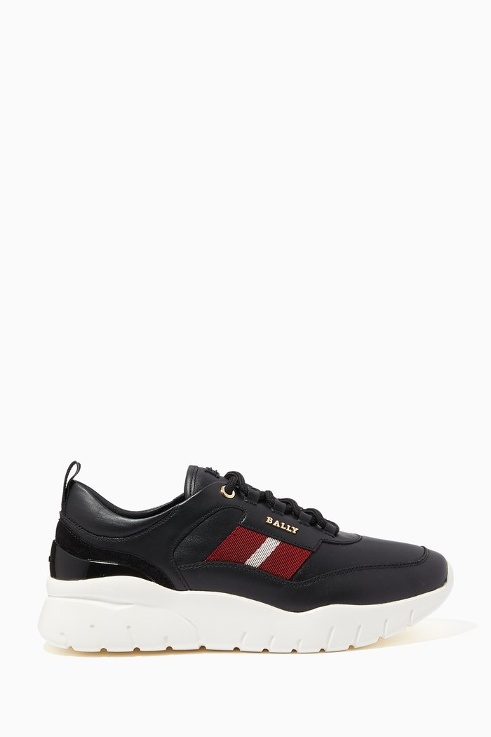 

Biara Sneakers in Calf Leather, Black
