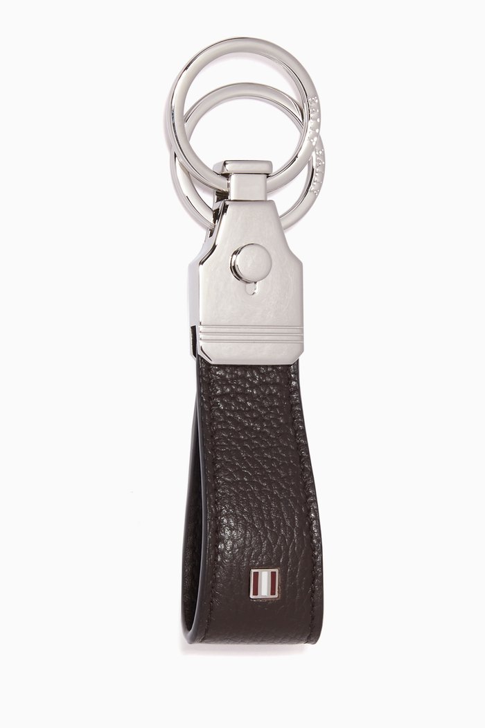 

Gohly Key Holder in Embossed Leather, Brown