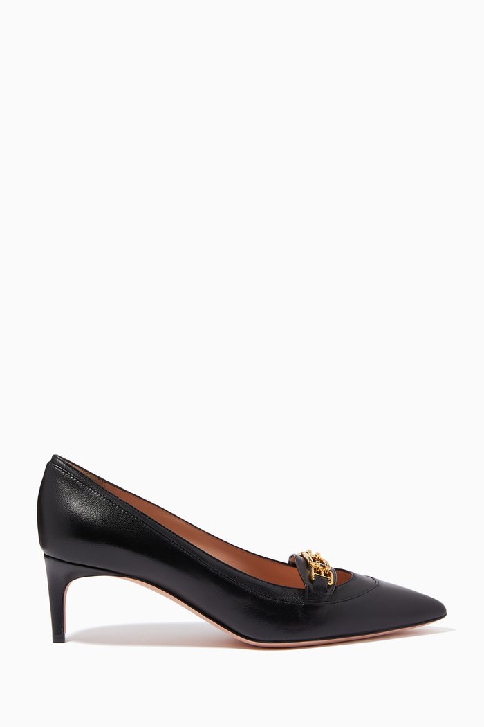 

Daika 55 Pumps in Lambskin Leather, Black