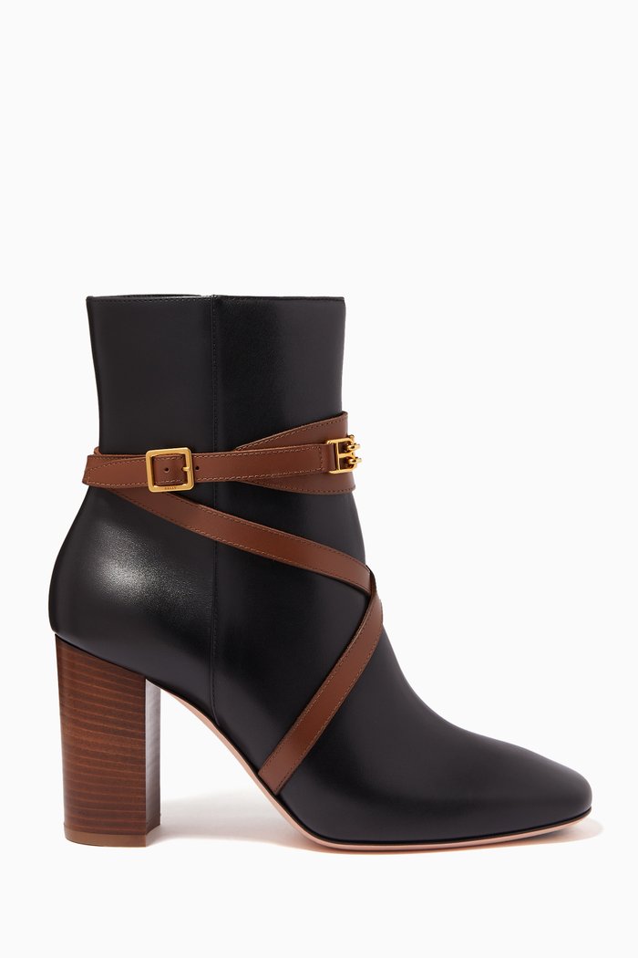 

Dafney 85 Boots in Calf Leather, Black
