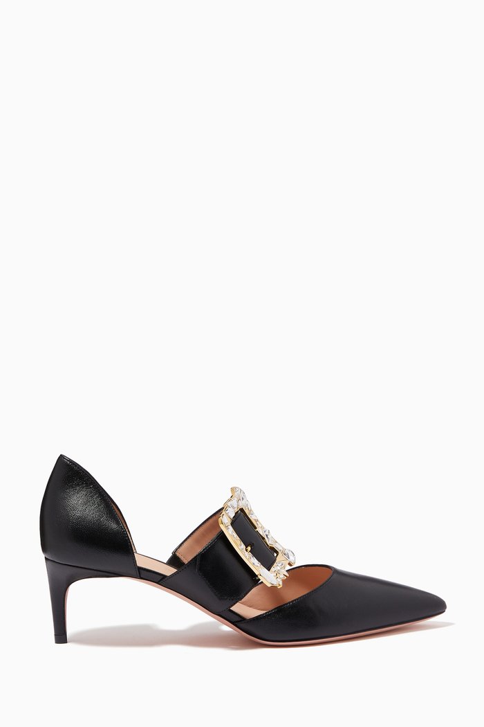 Jessye 55 Pumps in Goat Leather, Black