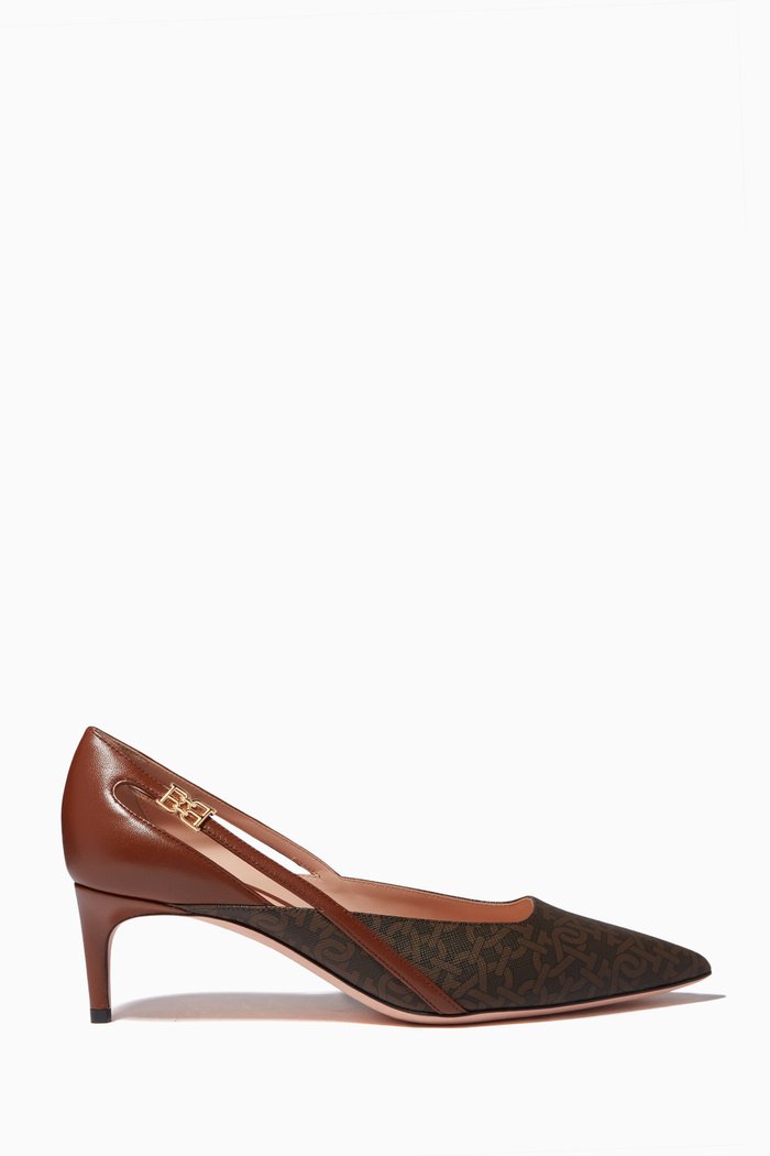 

Elsa 55 Pumps with Monogram, Brown