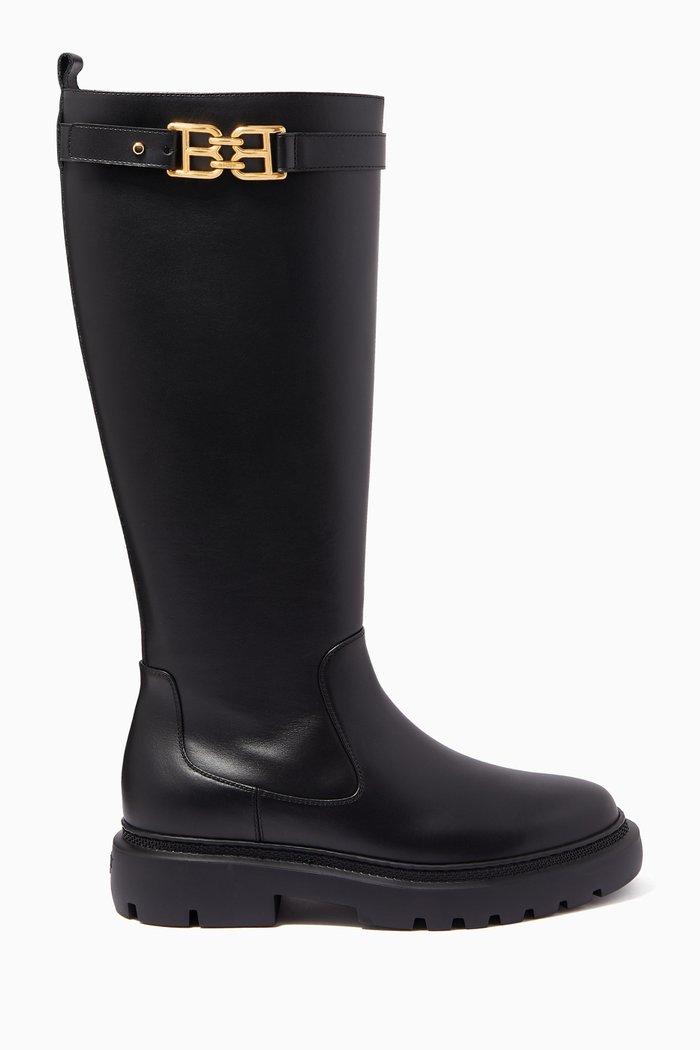 

Gaila Boots in Leather, Black