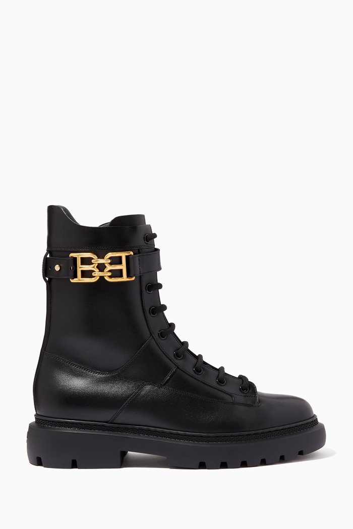 

Gioele Boots in Calf Leather, Black