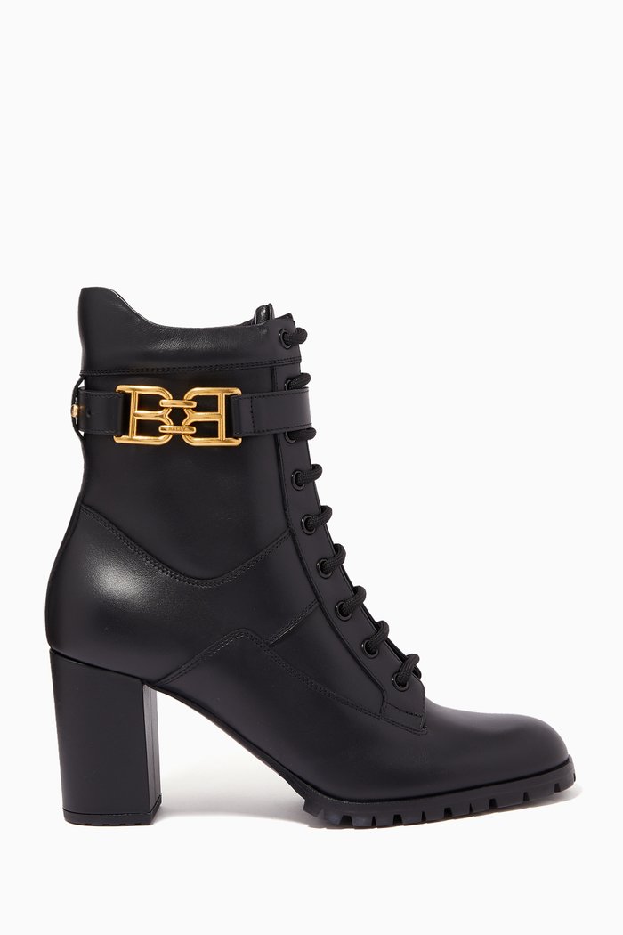 

Gioele 75 Boots in Calf Leather, Black