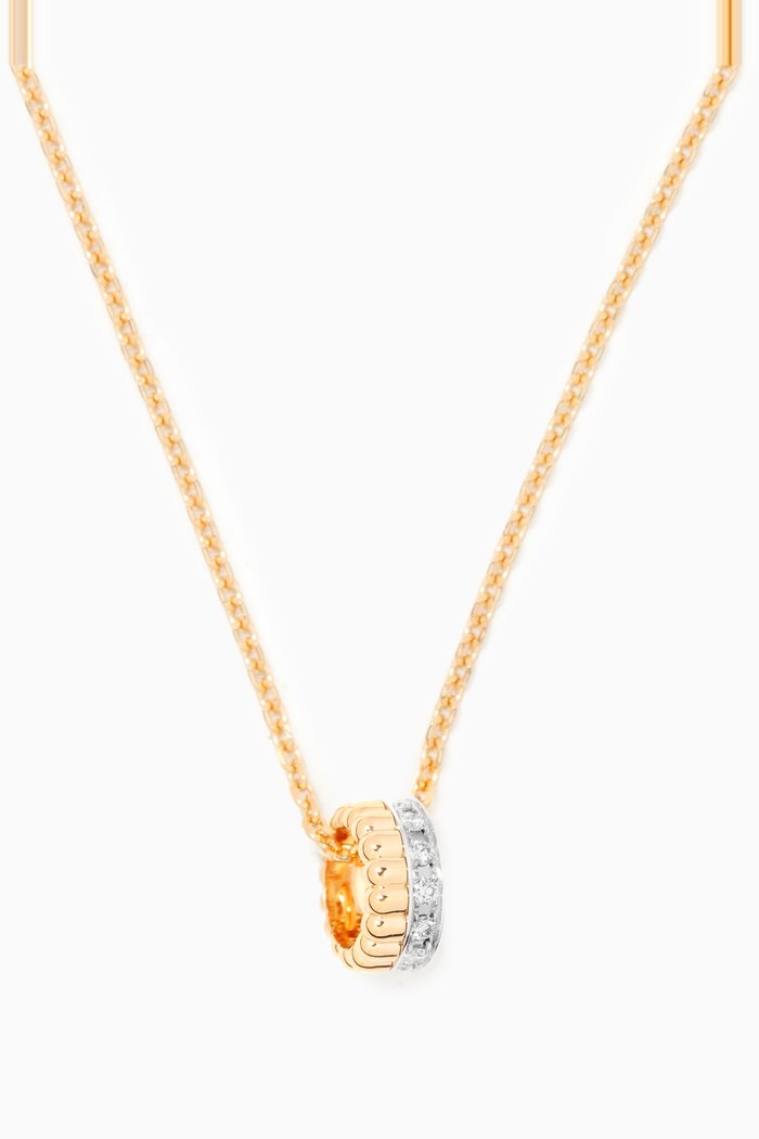 Quatre Radiant Edition Mini Pendant in 18kt Yellow & White Gold