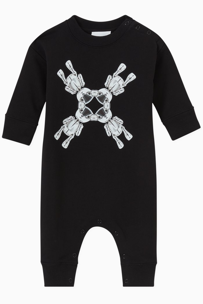 

Spinning Thomas Bear Jumpsuit in Loop-back Cotton, Black