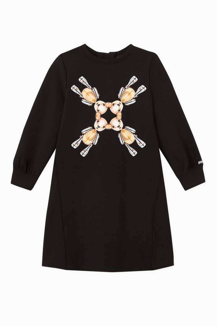 

Thomas Bear Dress in Stretch Cotton, Black