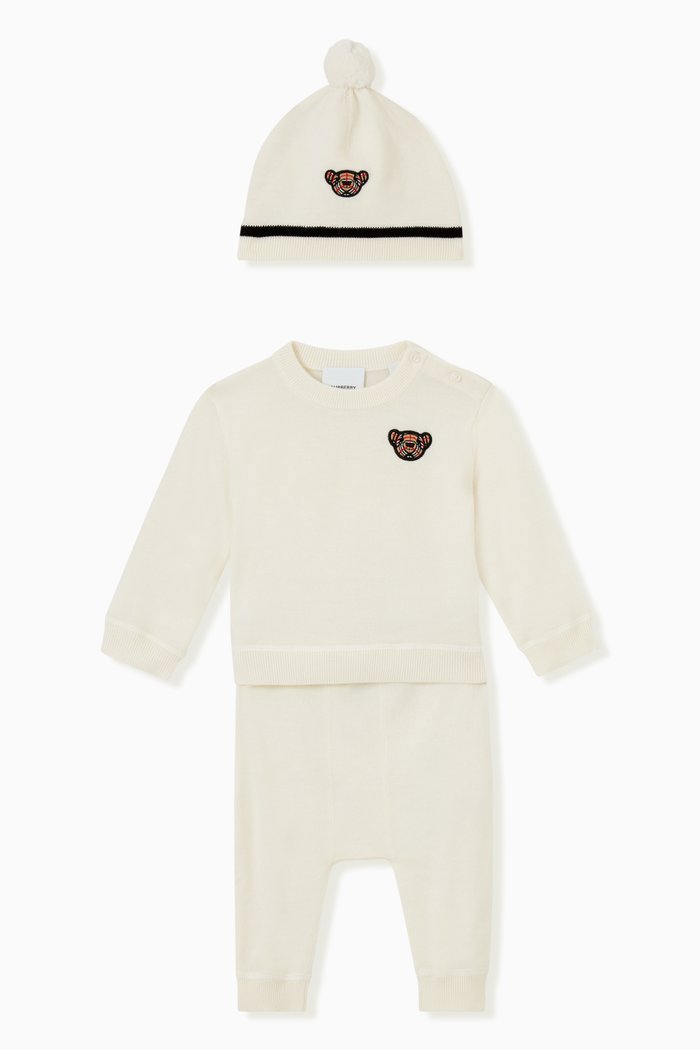 

Thomas Bear Gift Set in Knit, Neutral