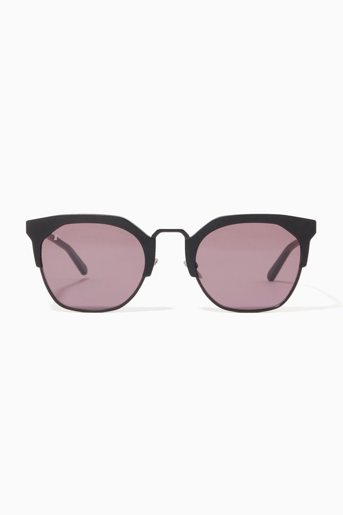 

The Sparrow Sunglasses in Stainless Steel & Acetate, Black
