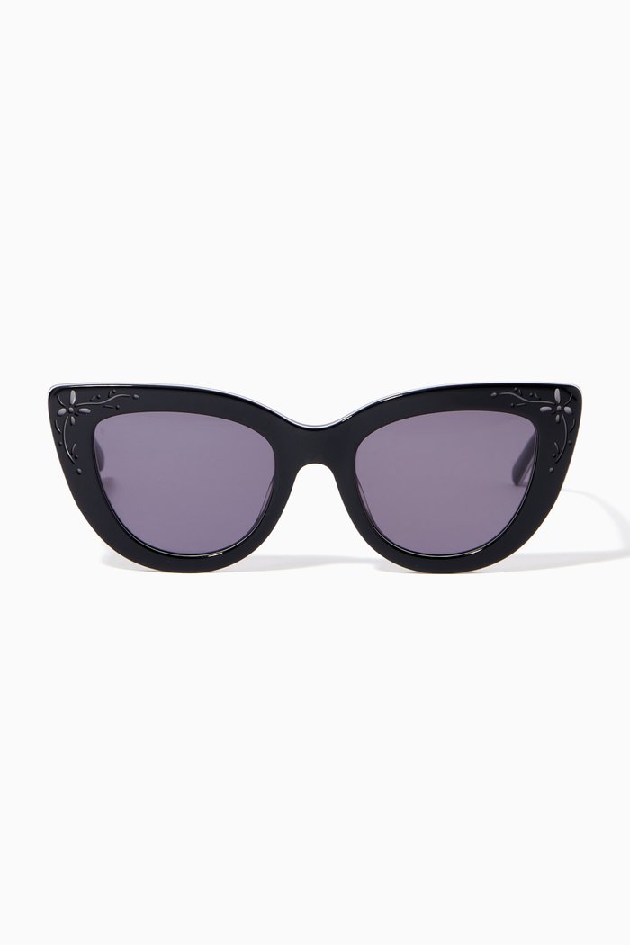 

The Cherie Sunglasses in Acetate, Black