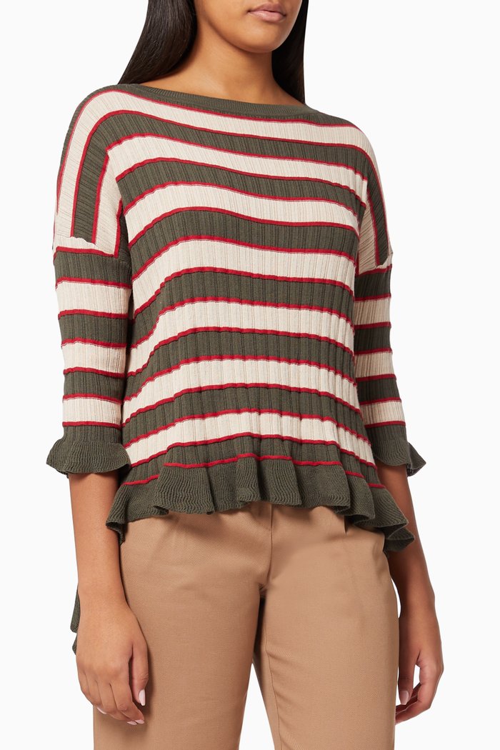 Sabbia Jumper in Modal-blend Knit, Green