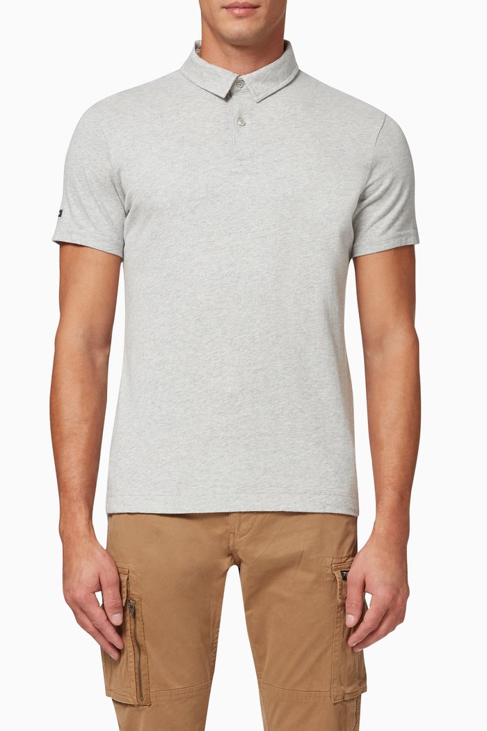 

Studios Polo Shirt in Cotton Jersey, Grey