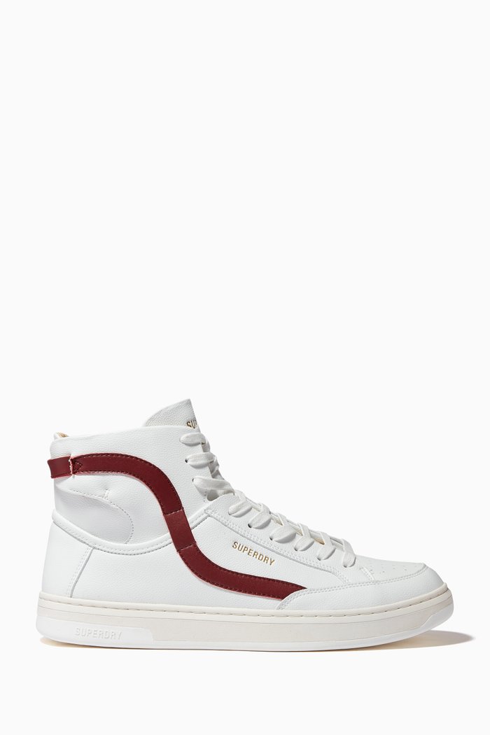 

Vegan Basket Lux High Sneakers in Vegan Leather, White