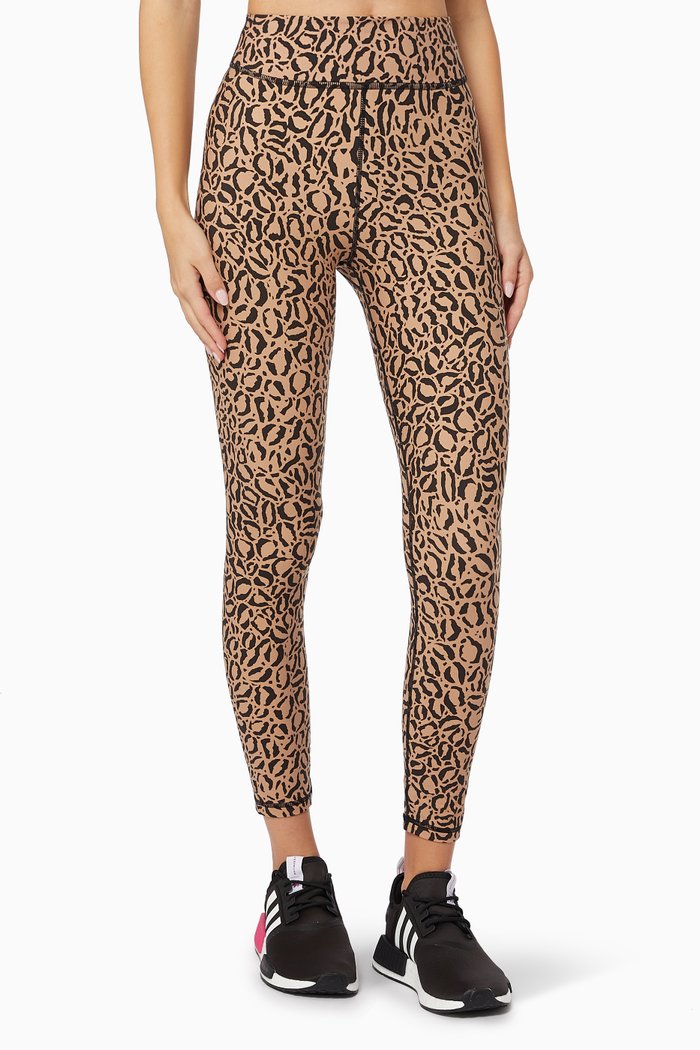 

Animal Print Midi Leggings in Nylon, Multicolour