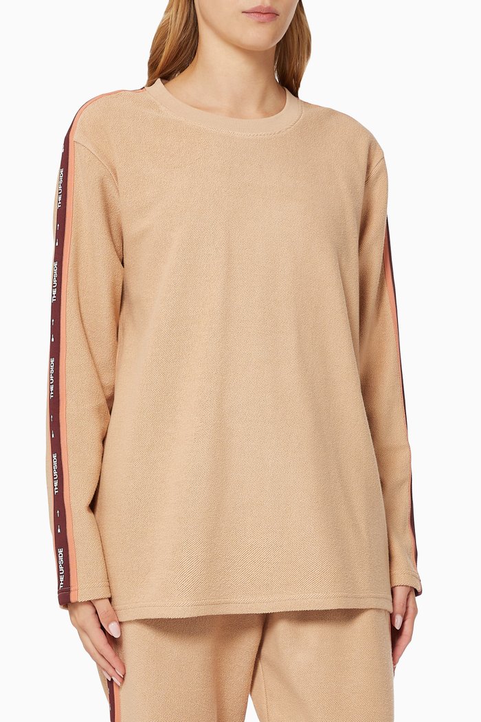 

Elevate Taylor Crewneck in Loopback Jersey, Neutral