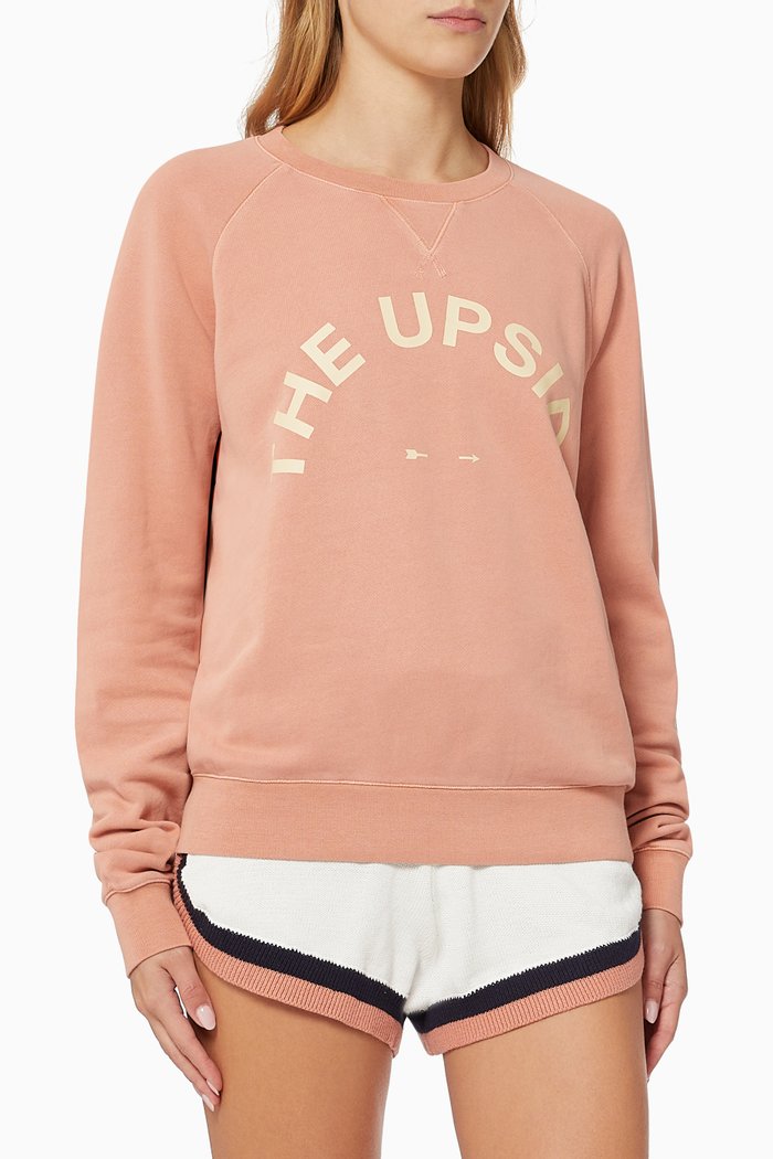 

Bondi Sweatshirt in Loopback Cotton, Pink