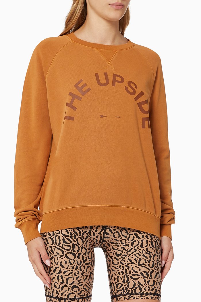 

Bondi Sweatshirt in Loopback Cotton, Yellow