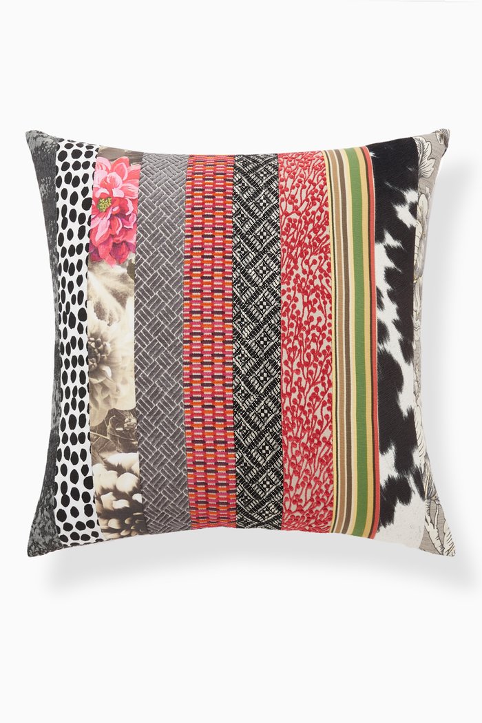 

Stripe Patchwork Cushion, 50 x 50, Multicolour